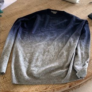 Vince navy grey hombre sweater